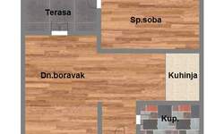 Jednoiposoban stan, Novi Sad, Telep, prodaja, 39m2, 72840e, id1060702